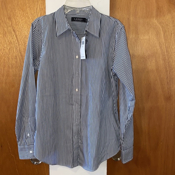 ♠️NWT Ralph Lauren Striped Blouse/Shirt - Picture 3 of 6